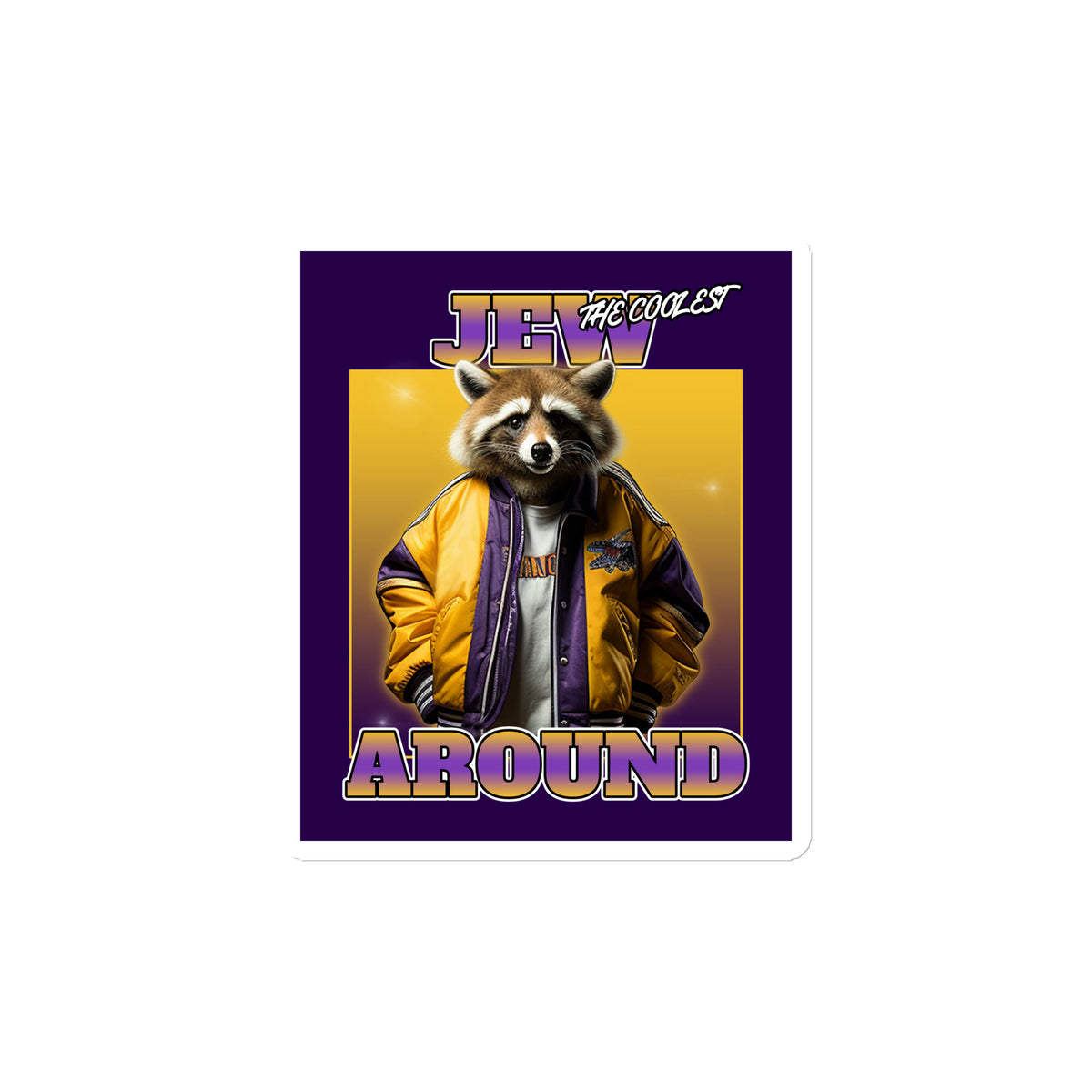 Mr Racoon | Die-Cut Magnet Jouparty