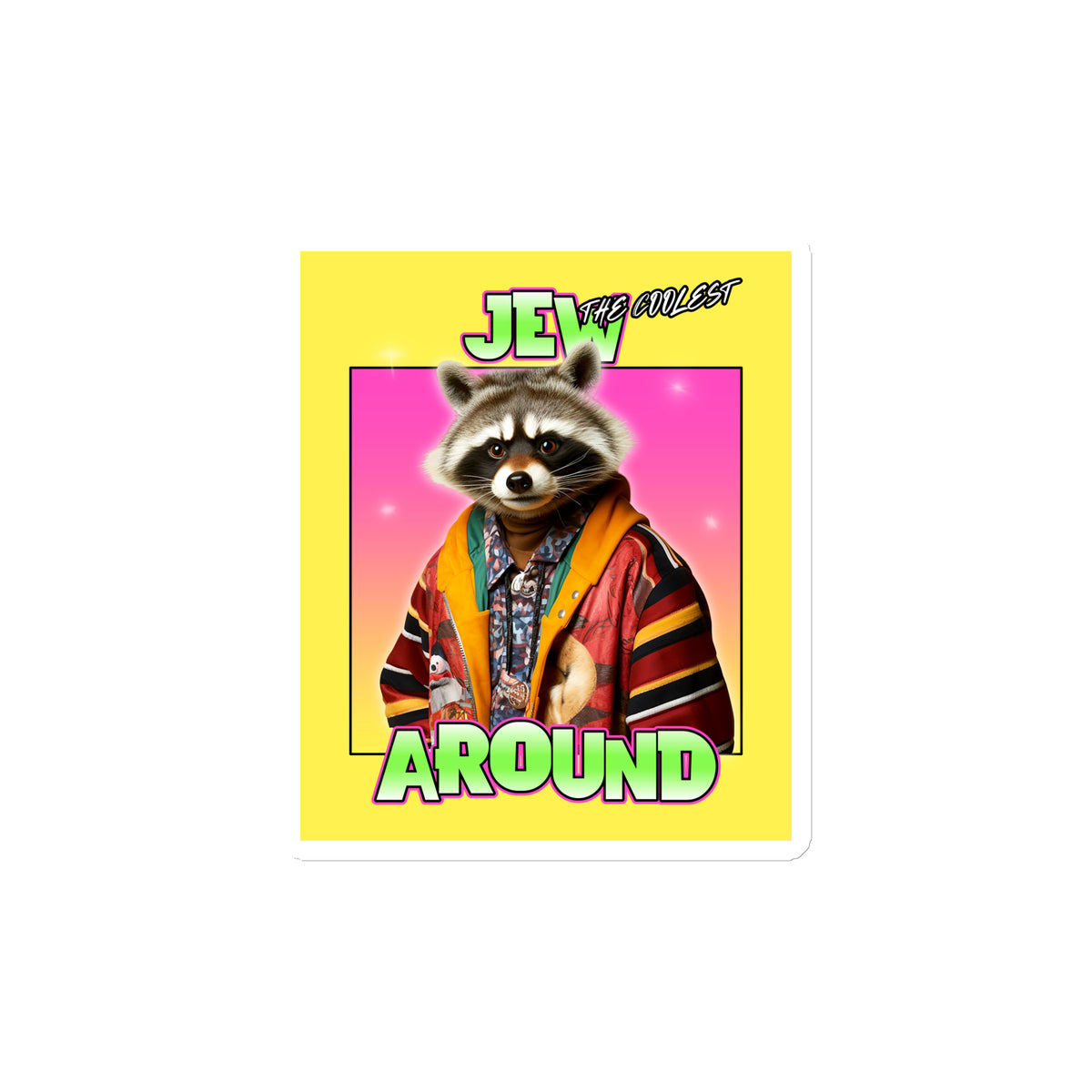 Mr Racoon | Die-Cut Magnet Jouparty