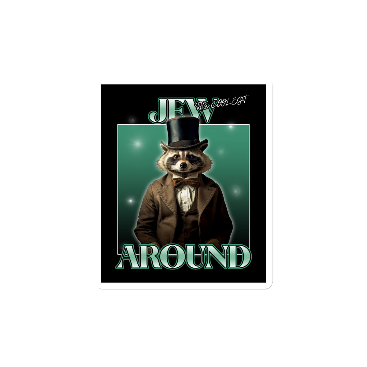 Mr Racoon | Die-Cut Magnet Jouparty