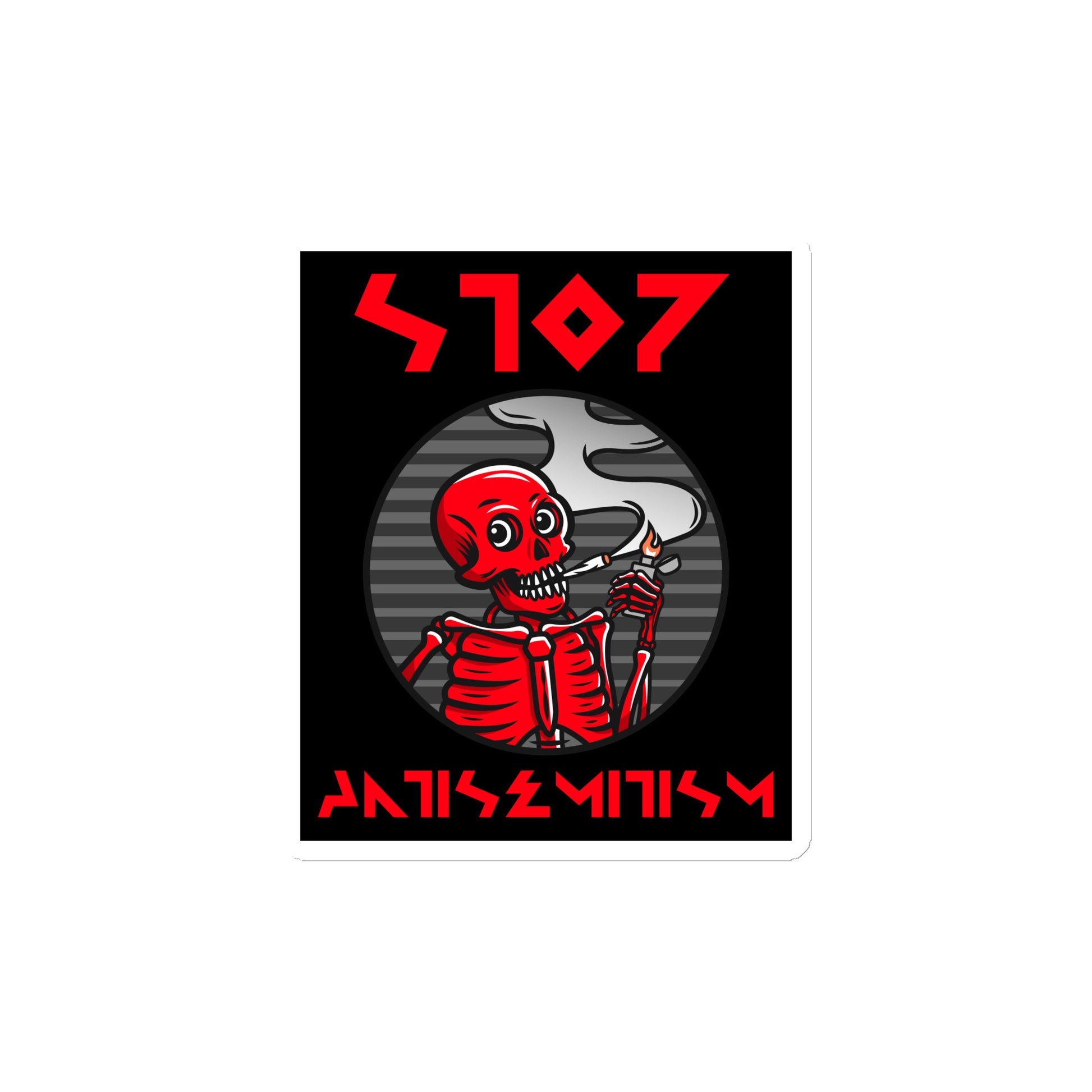 Red Fight | Antisemitism | Die-Cut Magnet Jouparty