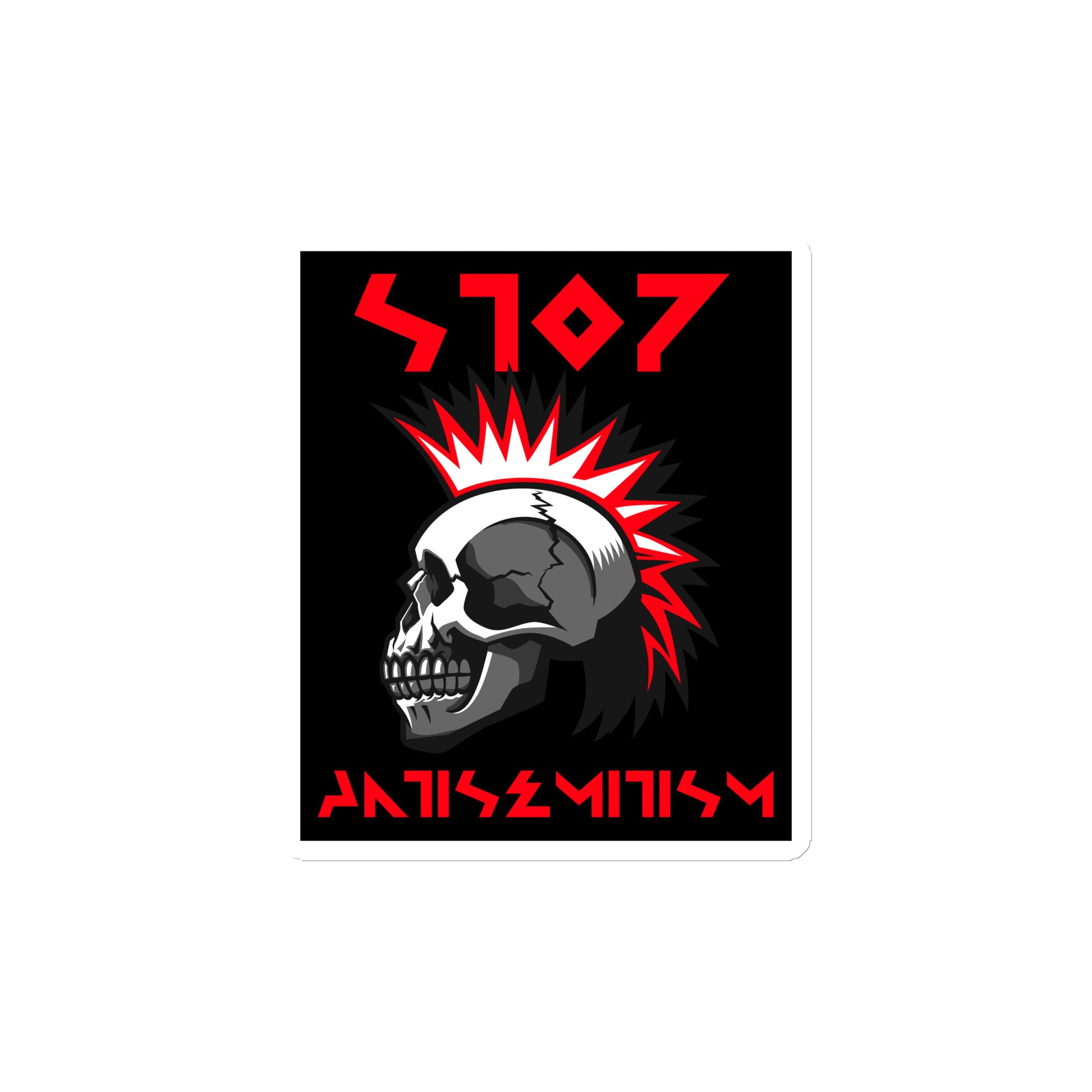 Red Fight | Antisemitism | Die-Cut Magnet Jouparty
