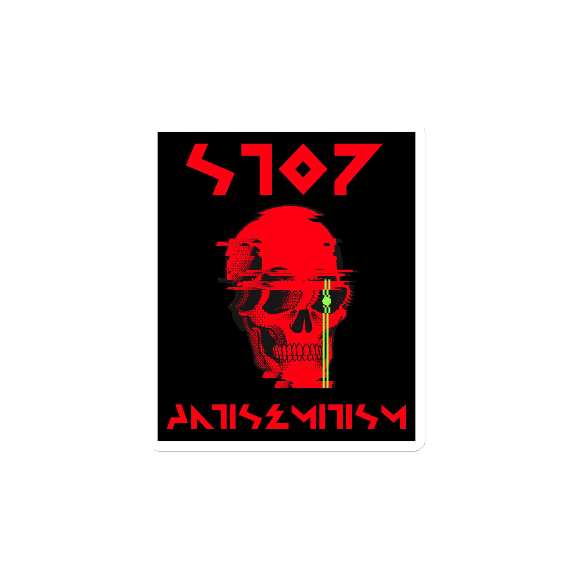 Red Fight | Antisemitism | Die-Cut Magnet