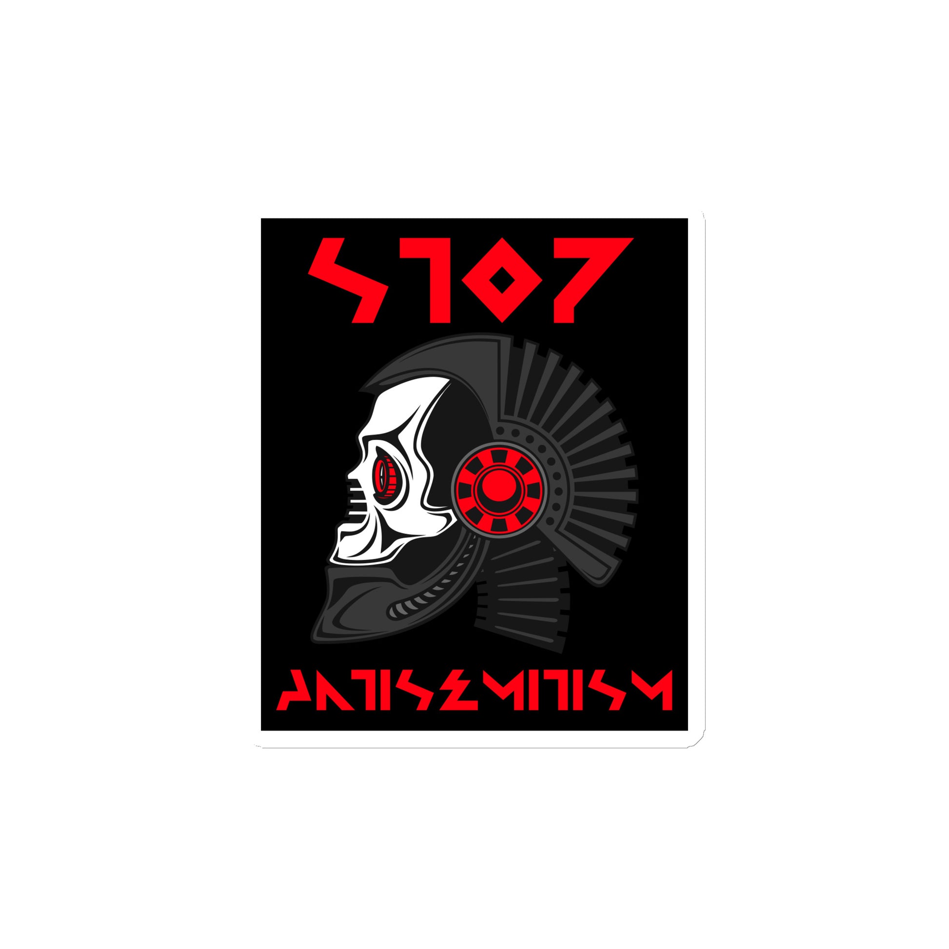 Red Fight | Antisemitism | Die-Cut Magnet Jouparty