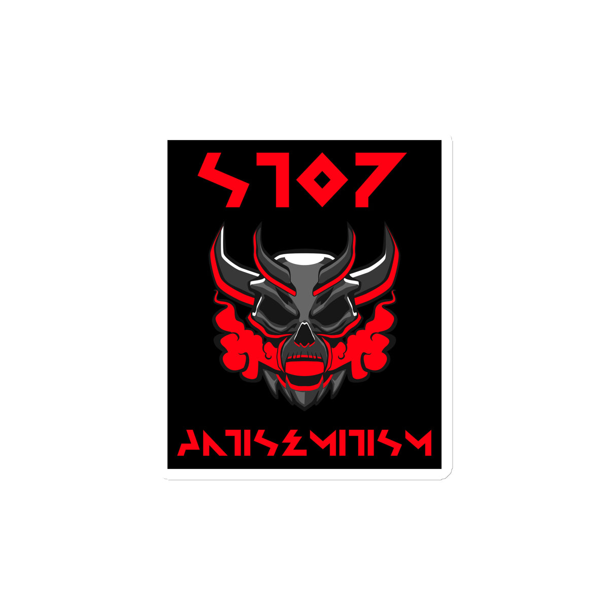 Red Fight | Antisemitism | Die-Cut Magnet Jouparty