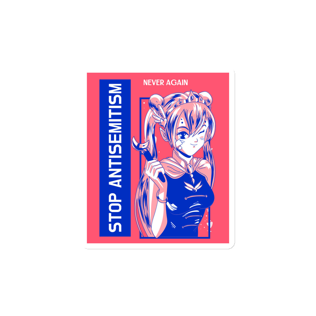 Girl Book | Antisemitism | Die-Cut Magnet Jouparty
