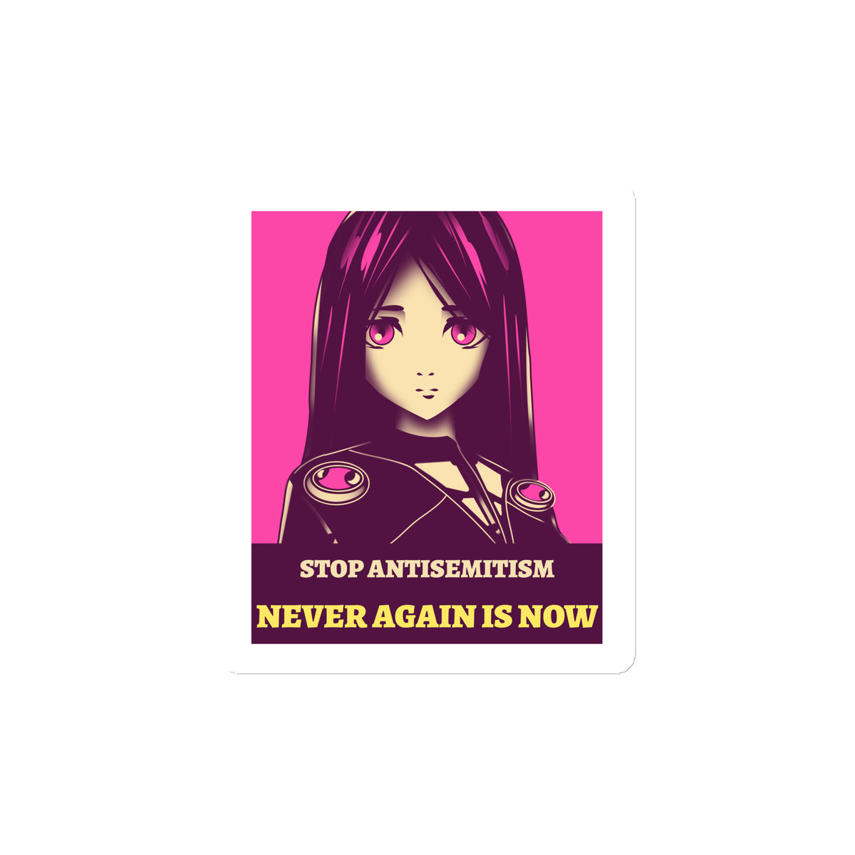 Anime Hero | Antisemitism | Die-Cut Magnet Jouparty