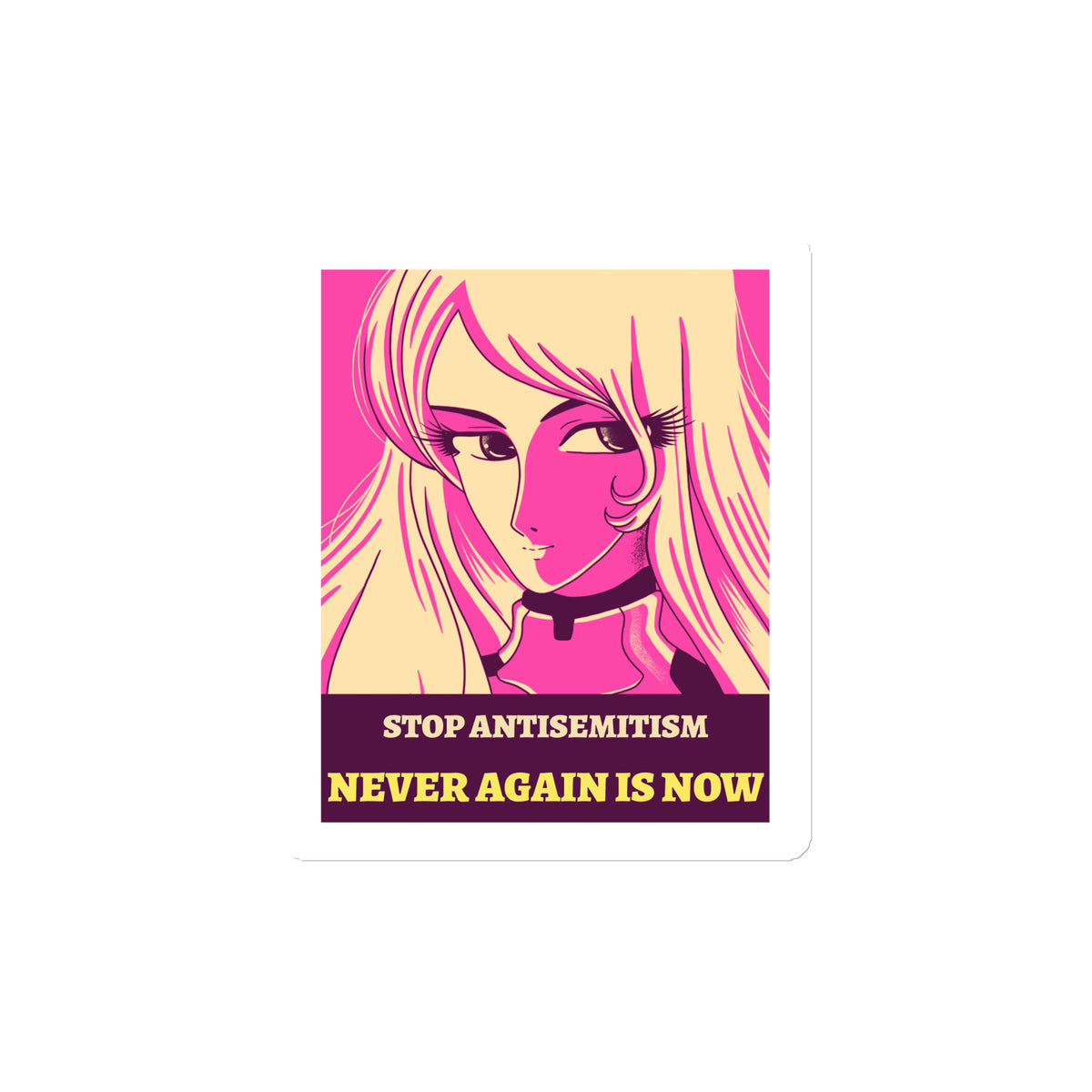 Anime Hero | Antisemitism | Die-Cut Magnet Jouparty