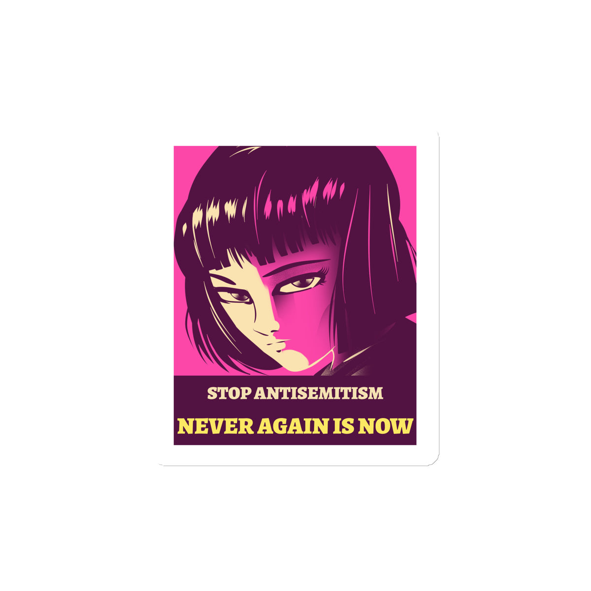 Anime Hero | Antisemitism | Die-Cut Magnet Jouparty