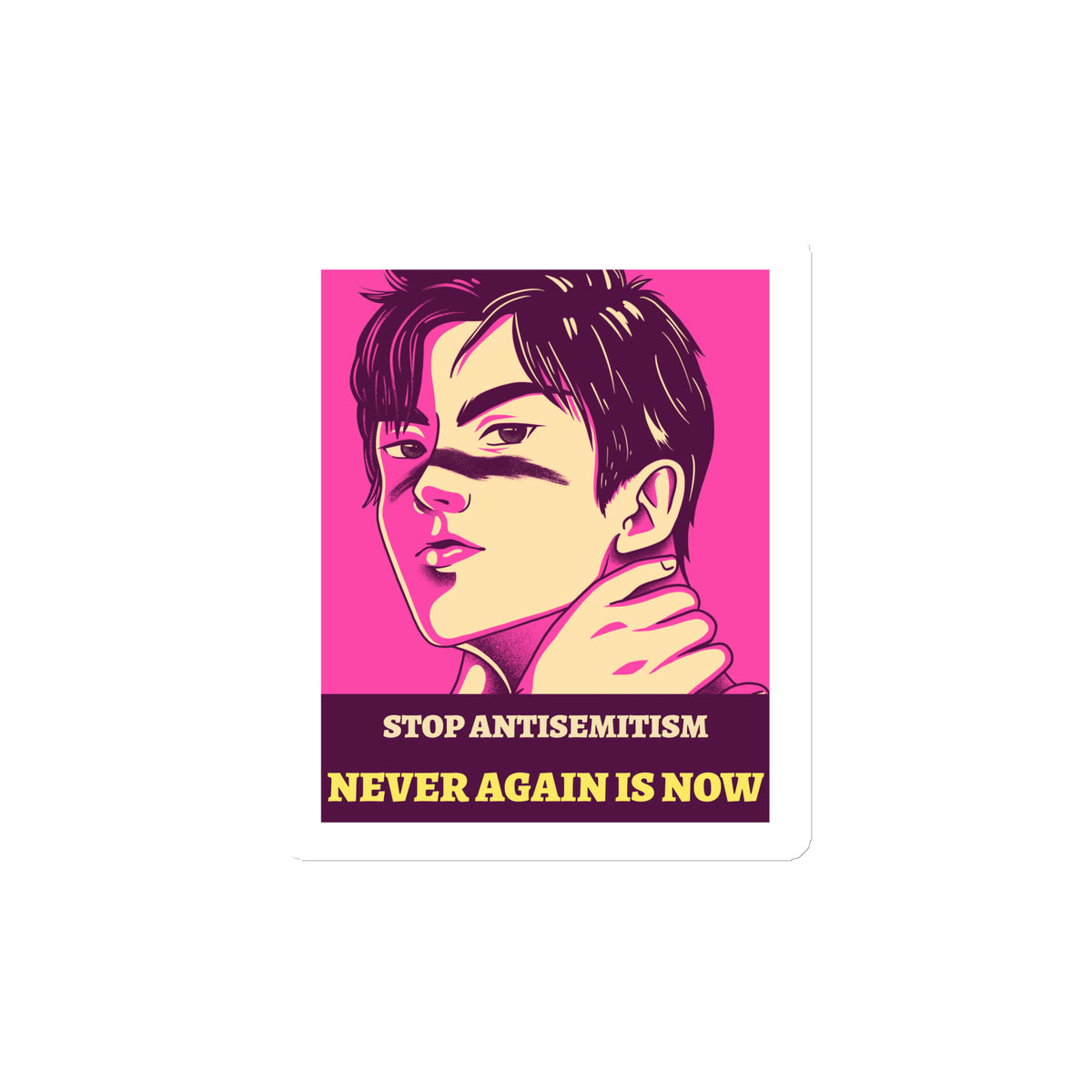 Anime Hero | Antisemitism | Die-Cut Magnet Jouparty