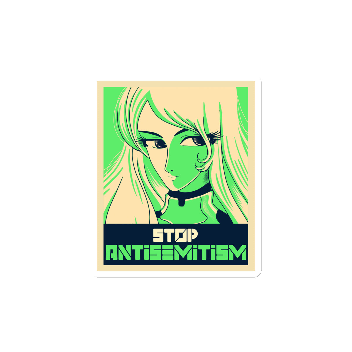 Anime Hero | Antisemitism | Die-Cut Magnet Jouparty