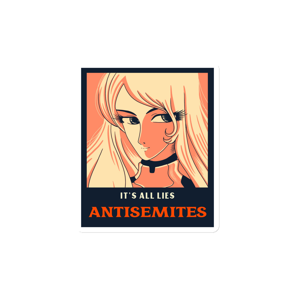 Anime Hero | Antisemitism | Die-Cut Magnet Jouparty