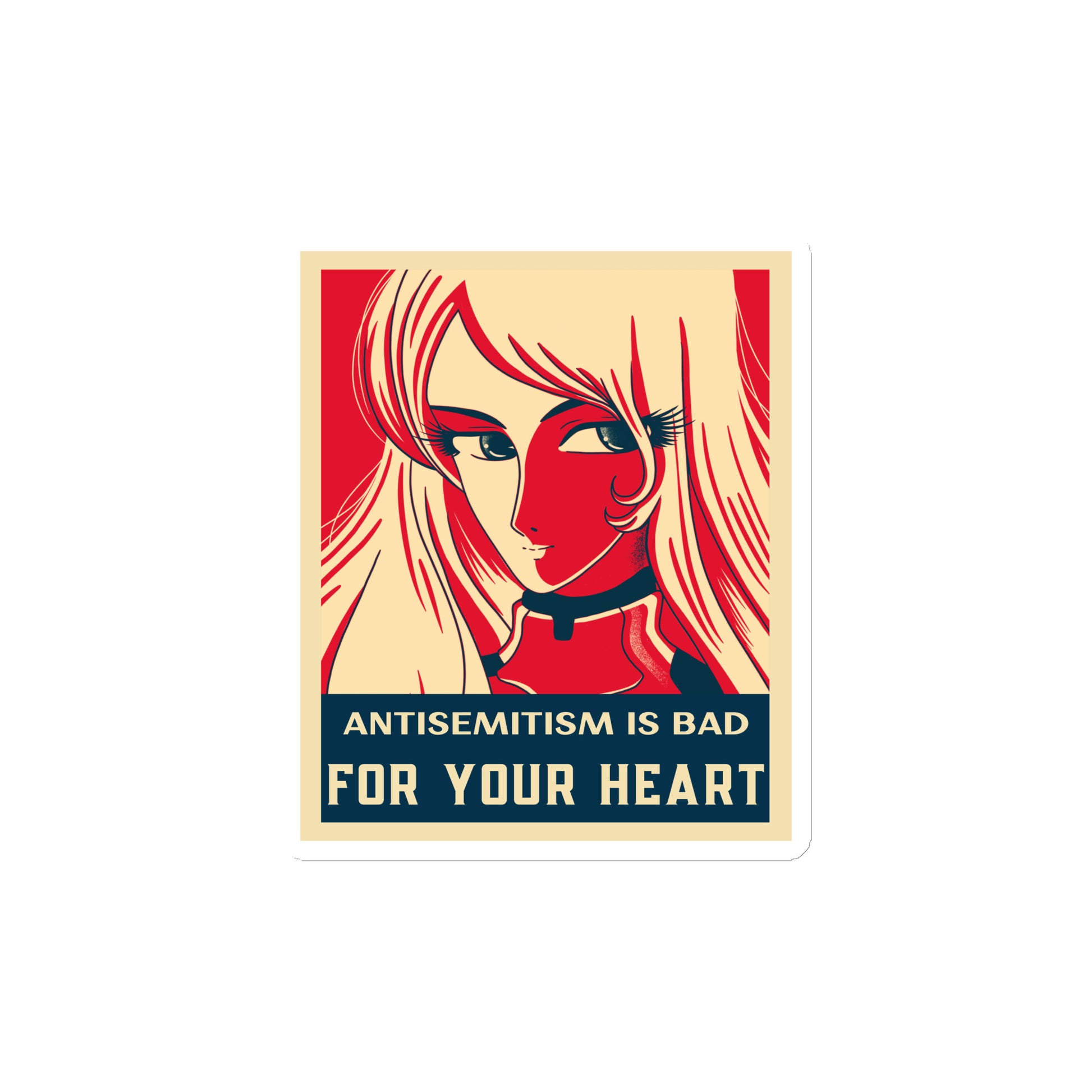 Anime Hero | Antisemitism | Die-Cut Magnet Jouparty