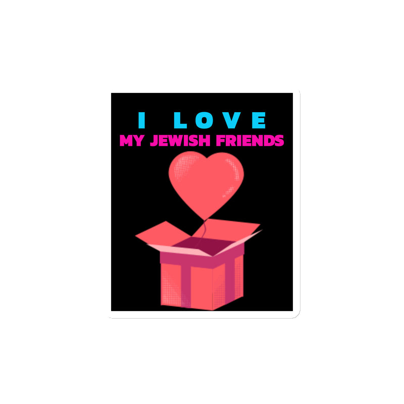 I Love My Jewish Friends | Die-Cut Magnet