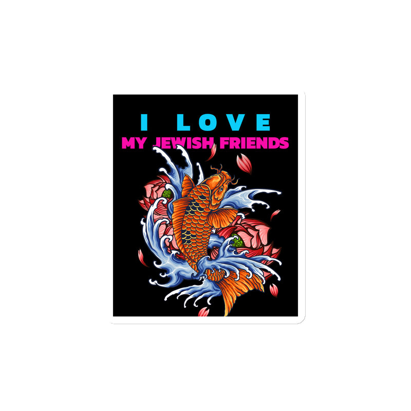 I Love My Jewish Friends | Die-Cut Magnet