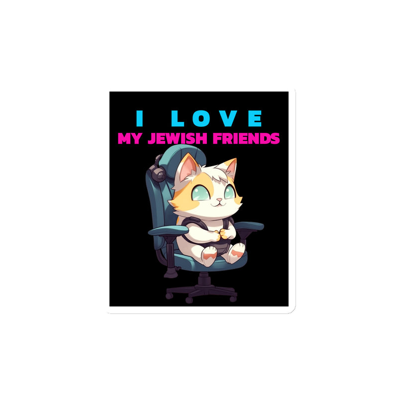 I Love My Jewish Friends | Die-Cut Magnet