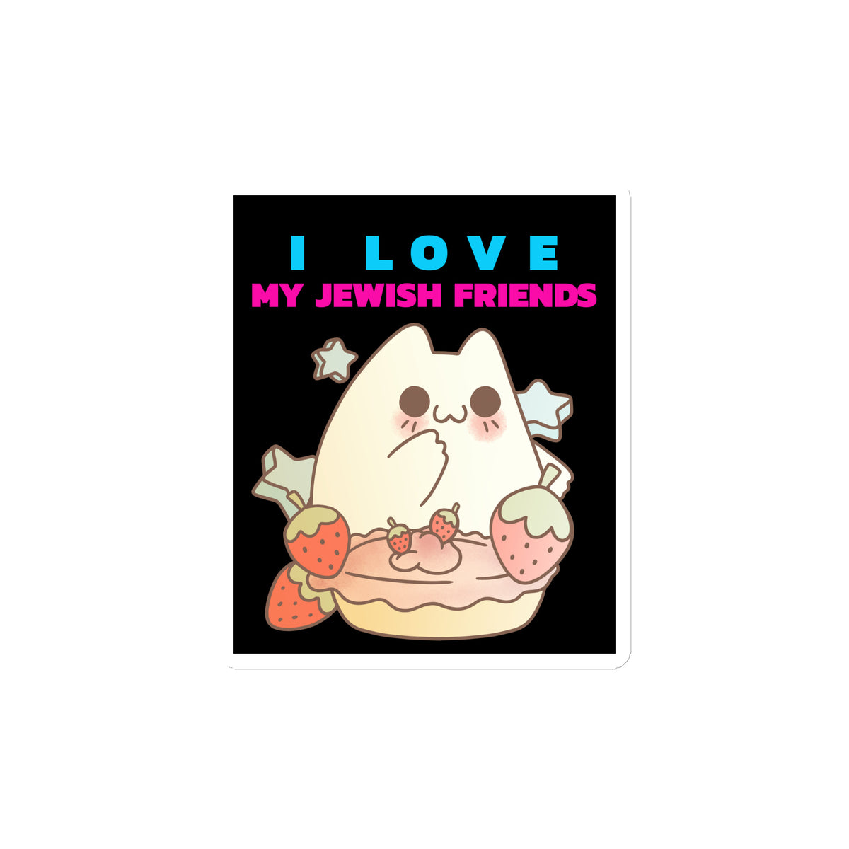 I Love My Jewish Friends | Die-Cut Magnet Jouparty