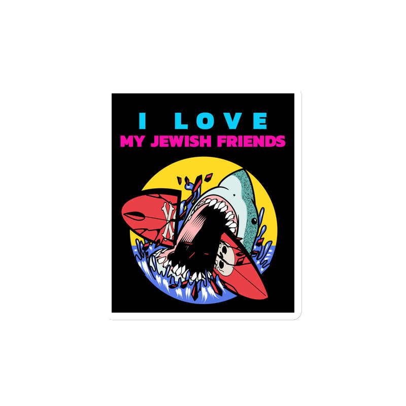 I Love My Jewish Friends | Die-Cut Magnet