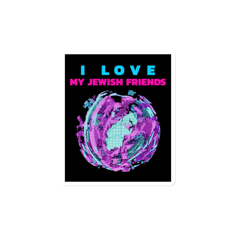 I Love My Jewish Friends | Die-Cut Magnet