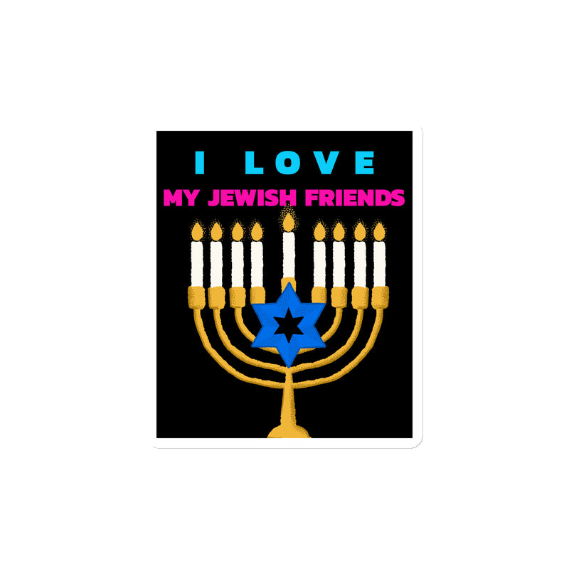 I Love My Jewish Friends | Die-Cut Magnet