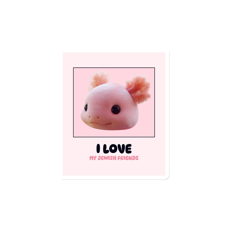 I Love My Jewish Friends | Pink Edition | Die-Cut Magnet