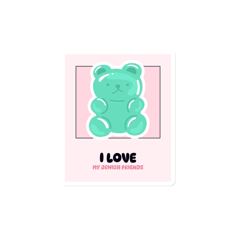 I Love My Jewish Friends | Pink Edition | Die-Cut Magnet