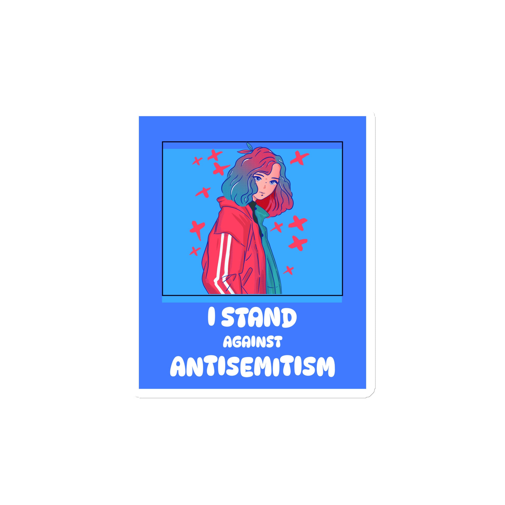 I Stand Against Antisemitism | Die-Cut Magnet Jouparty