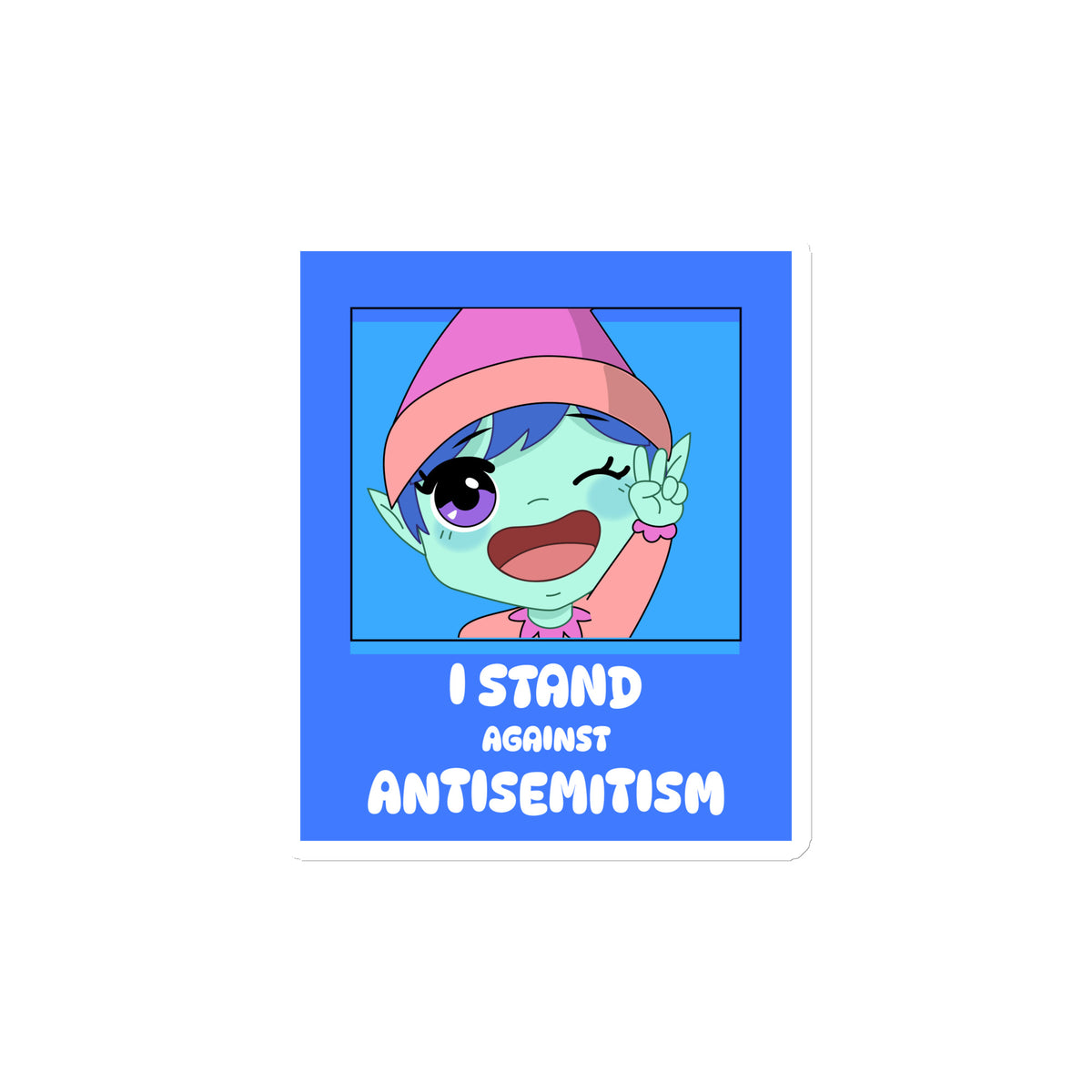 I Stand Against Antisemitism | Die-Cut Magnet Jouparty
