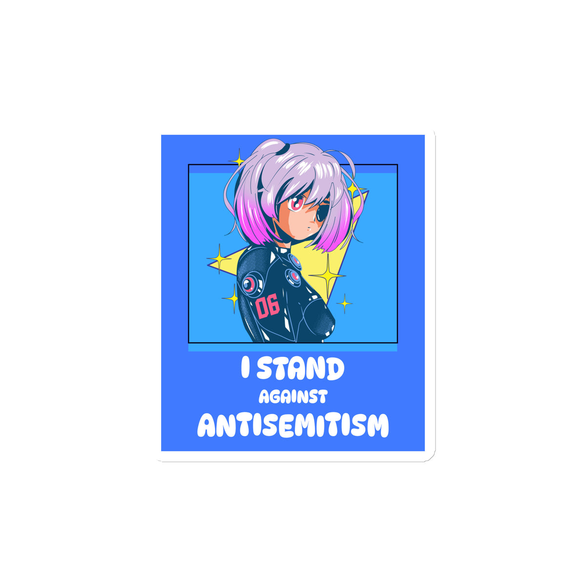 I Stand Against Antisemitism | Die-Cut Magnet Jouparty