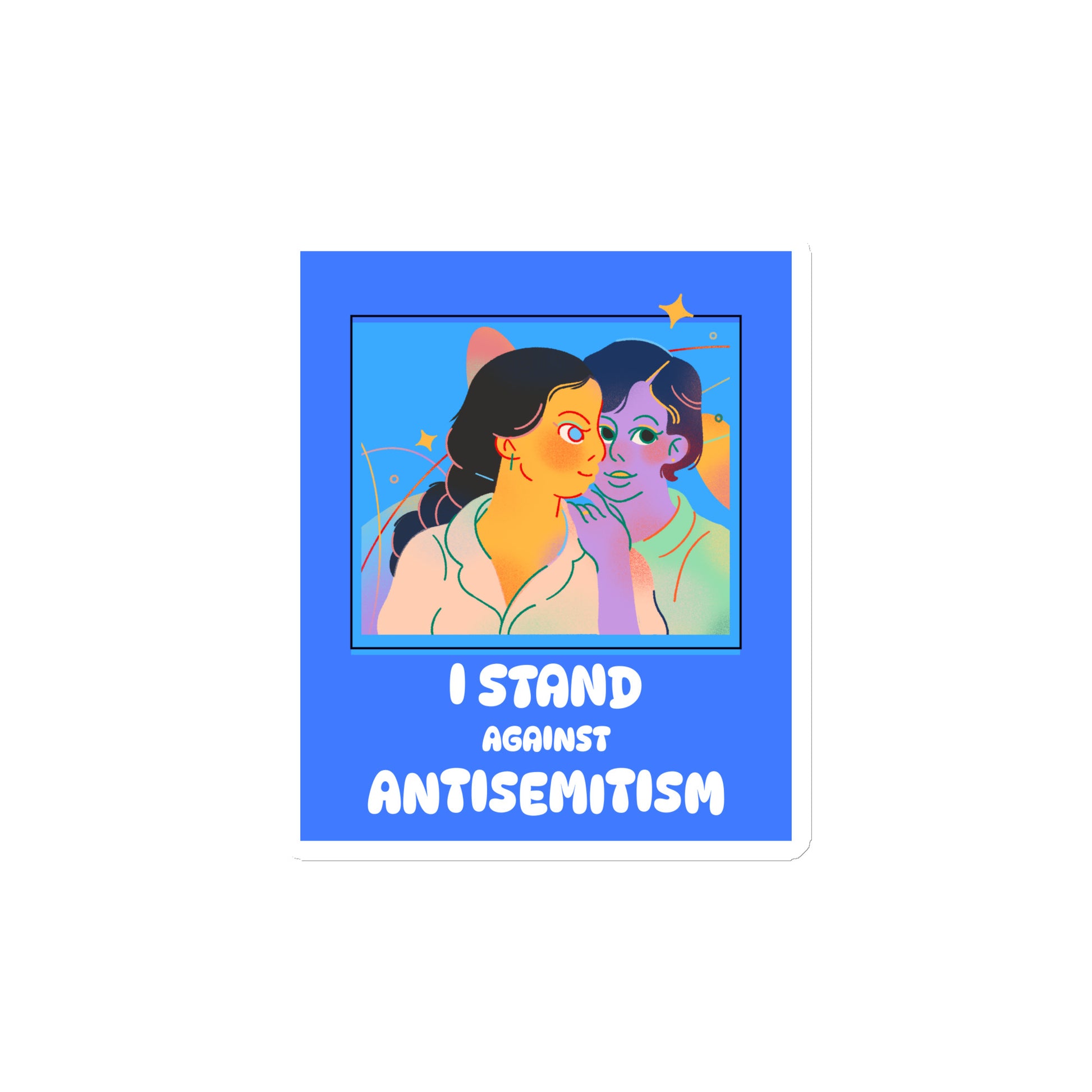 I Stand Against Antisemitism | Die-Cut Magnet Jouparty