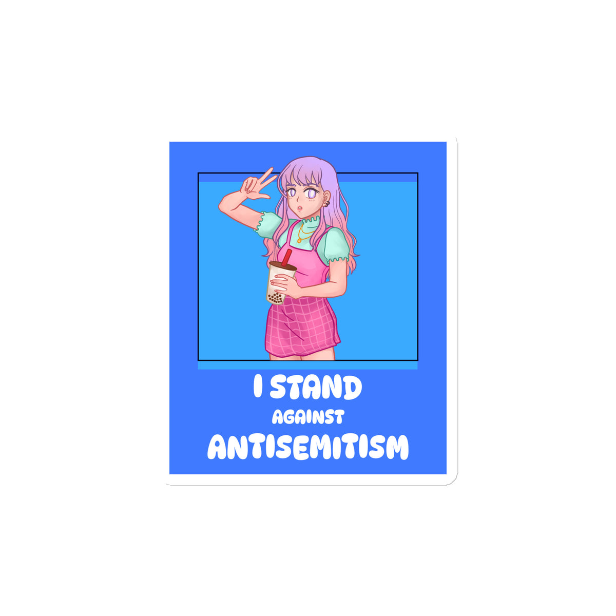 I Stand Against Antisemitism | Die-Cut Magnet Jouparty