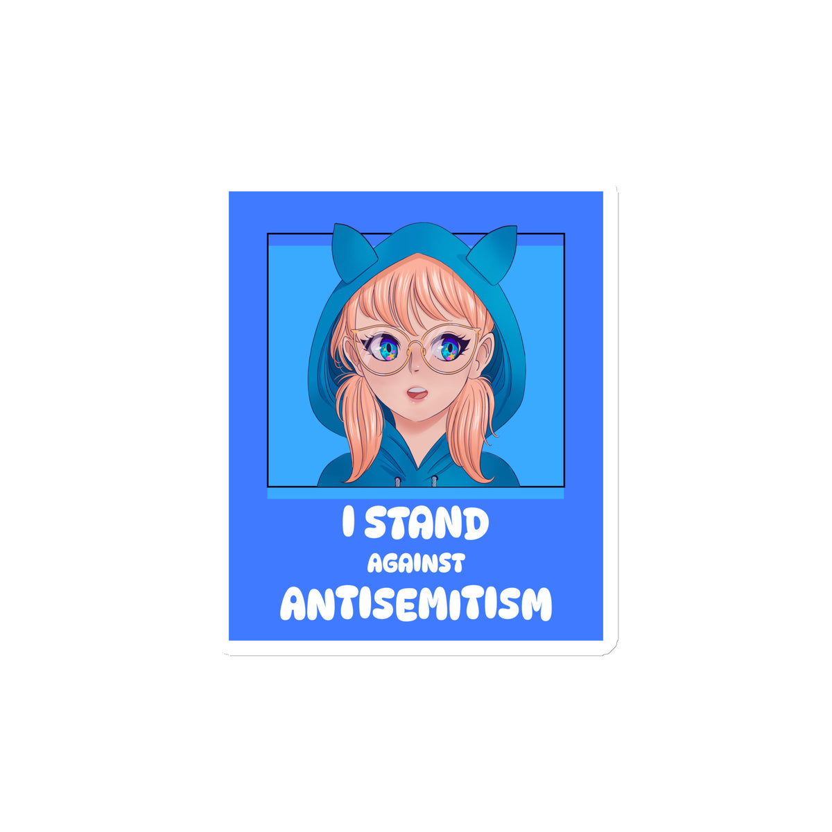 I Stand Against Antisemitism | Die-Cut Magnet Jouparty
