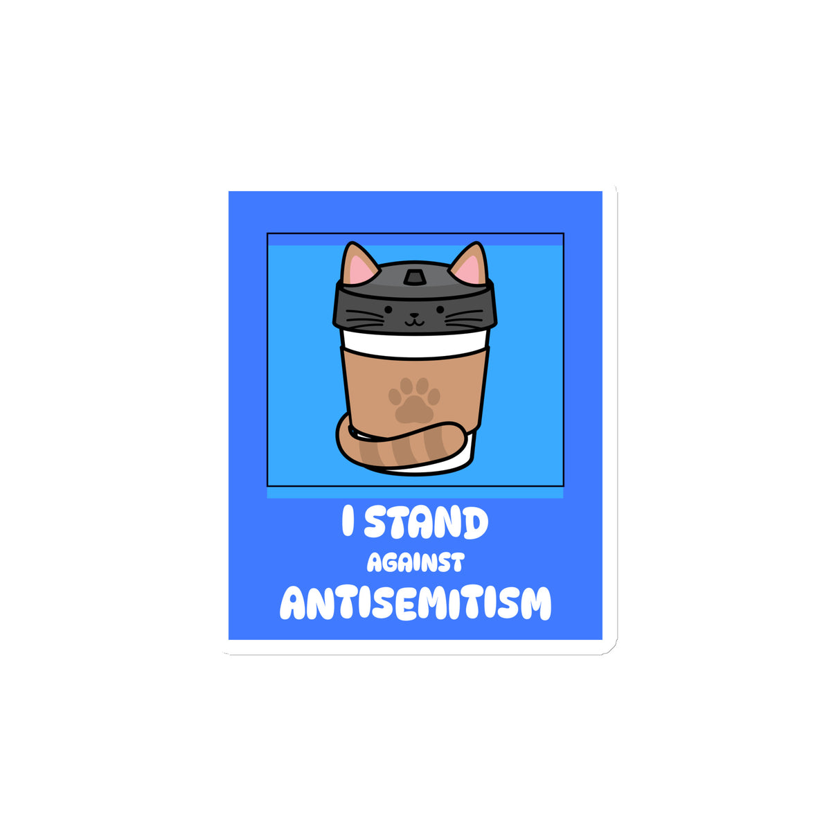 I Stand Against Antisemitism | Die-Cut Magnet Jouparty