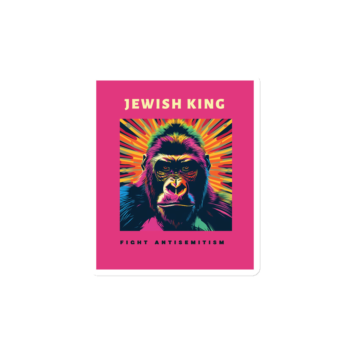 Battle Antisemitism | Die-Cut Magnet Jouparty