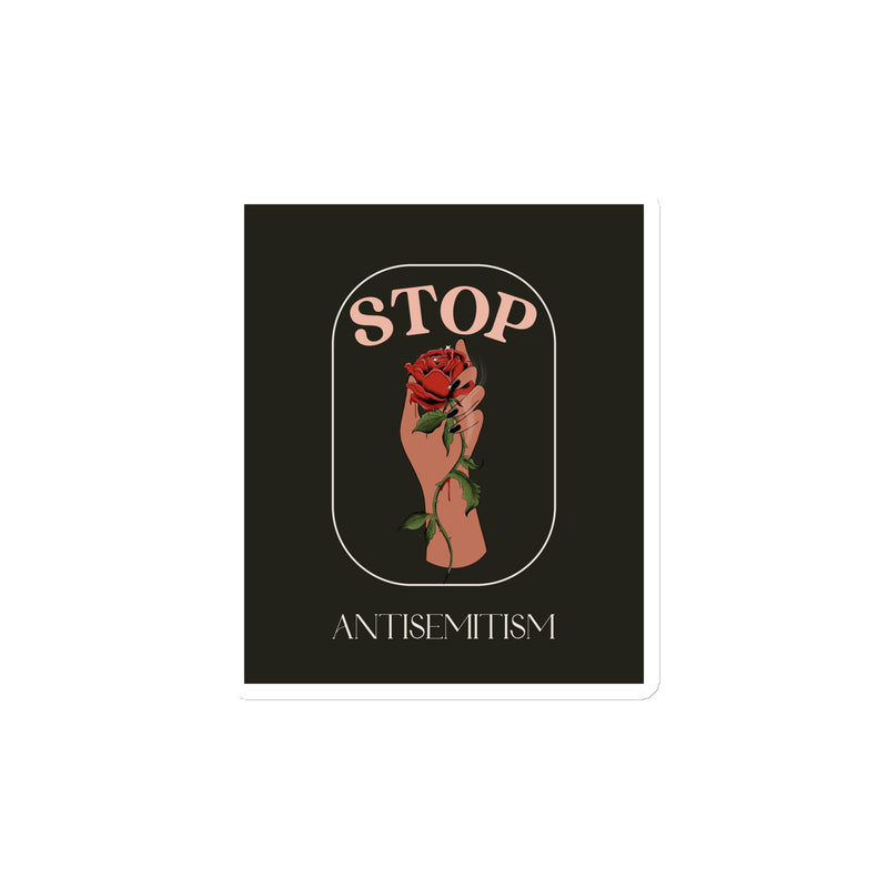 Stop Antisemitism | Plants & Flowers Edition | Die-Cut Magnet