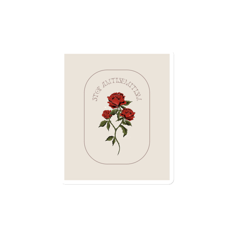 Stop Antisemitism | Plants & Flowers Edition | Die-Cut Magnet