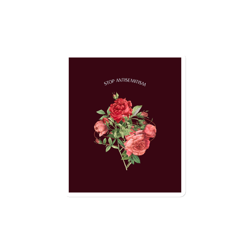 Stop Antisemitism | Plants & Flowers Edition | Die-Cut Magnet