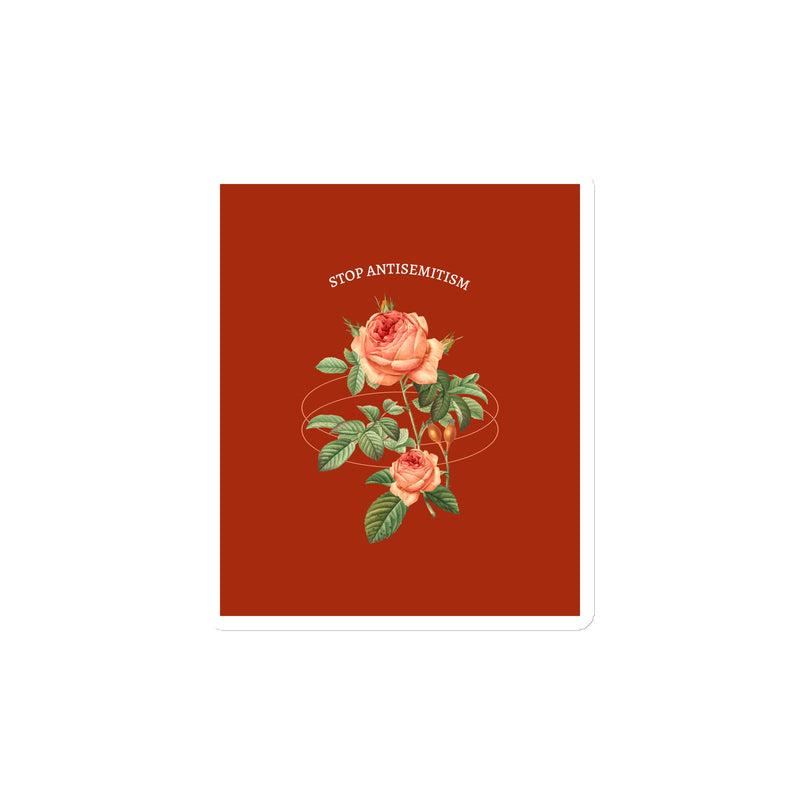 Stop Antisemitism | Plants & Flowers Edition | Die-Cut Magnet