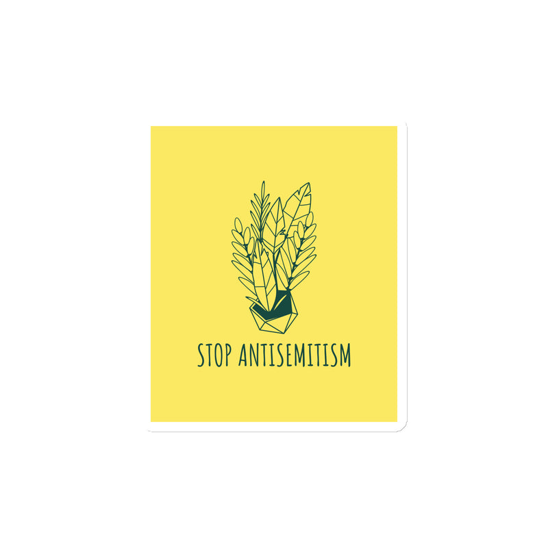 Stop Antisemitism | Plants & Flowers Edition | Die-Cut Magnet