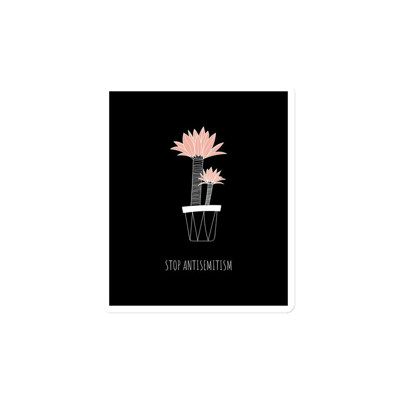 Stop Antisemitism | Plants & Flowers Edition | Die-Cut Magnet