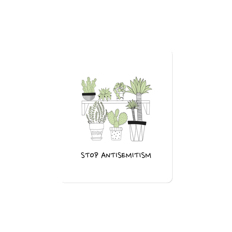 Stop Antisemitism | Plants & Flowers Edition | Die-Cut Magnet