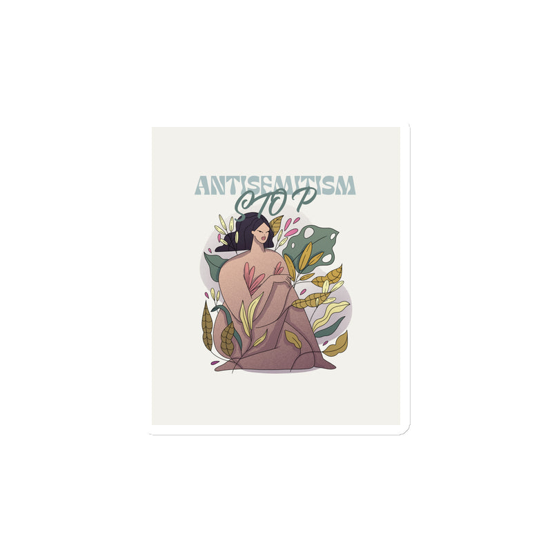 Stop Antisemitism | Plants & Flowers Edition | Die-Cut Magnet
