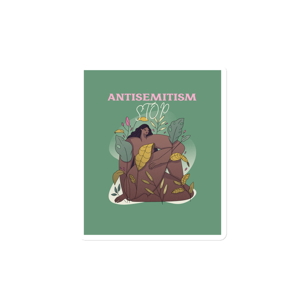 Stop Antisemitism | Plants & Flowers Edition | Die-Cut Magnet