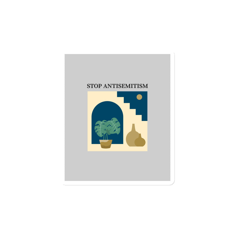 Stop Antisemitism | Plants & Flowers Edition | Die-Cut Magnet