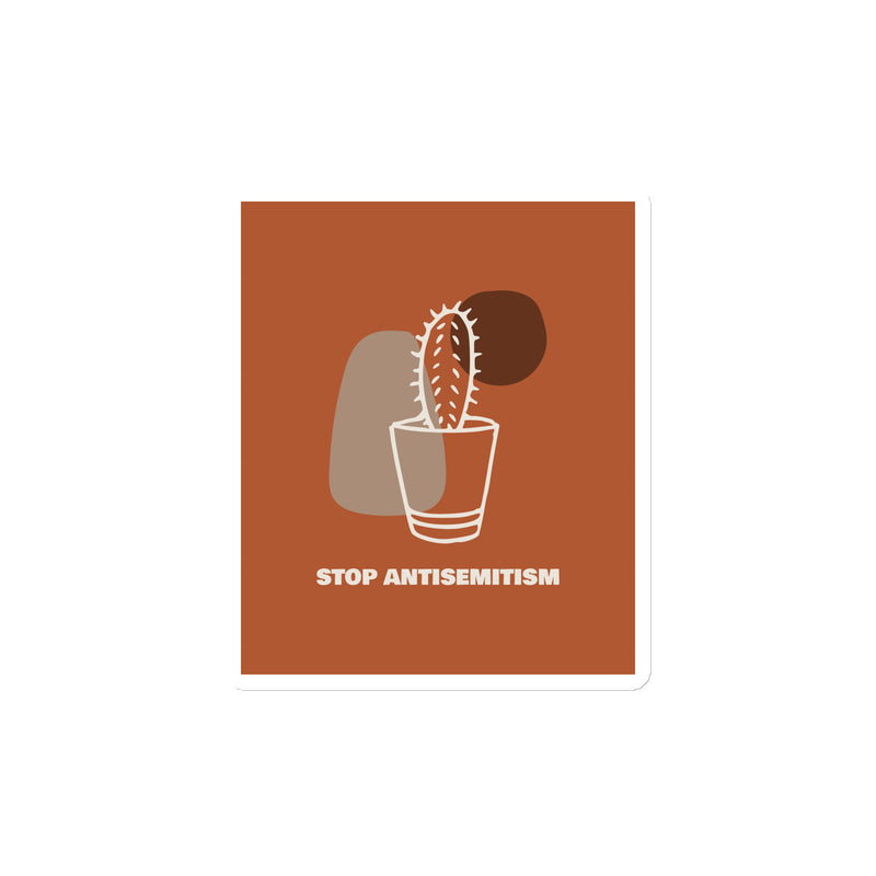 Stop Antisemitism | Plants & Flowers Edition | Die-Cut Magnet