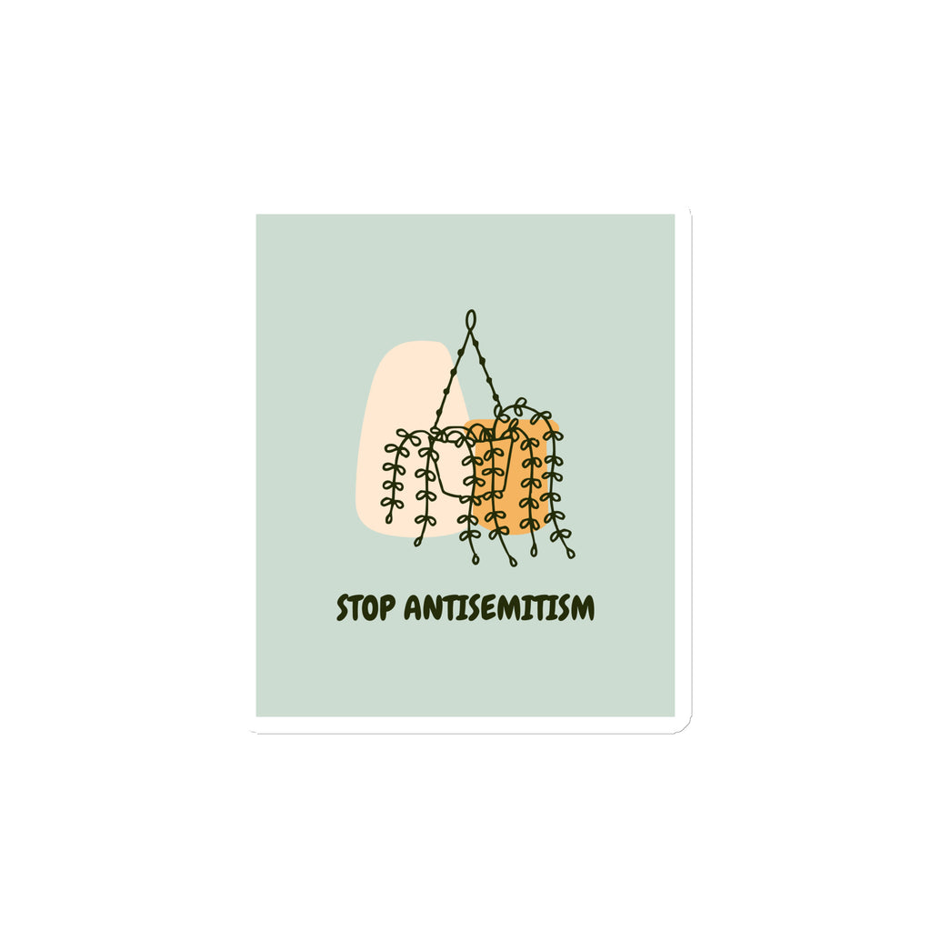 Stop Antisemitism | Plants & Flowers Edition | Die-Cut Magnet