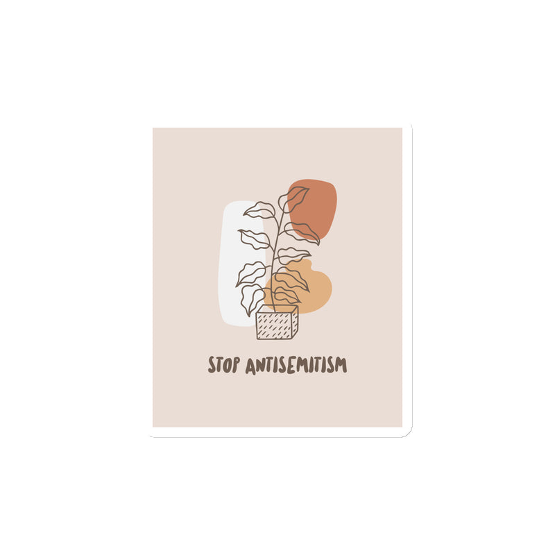 Stop Antisemitism | Plants & Flowers Edition | Die-Cut Magnet