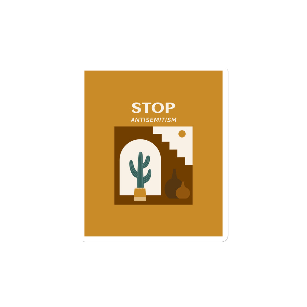 Stop Antisemitism | Plants & Flowers Edition | Die-Cut Magnet