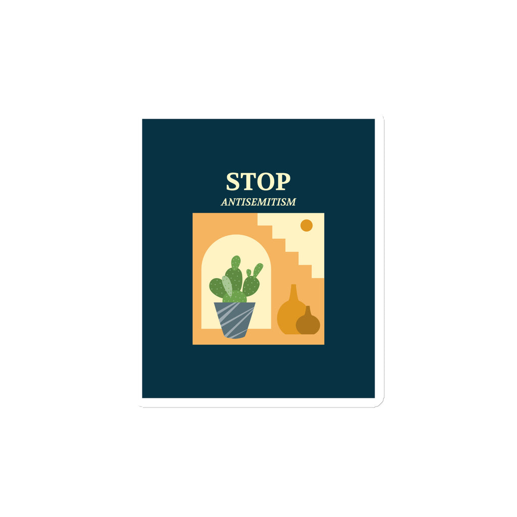 Stop Antisemitism | Plants & Flowers Edition | Die-Cut Magnet