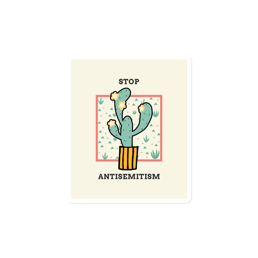 Stop Antisemitism | Plants & Flowers Edition | Die-Cut Magnet