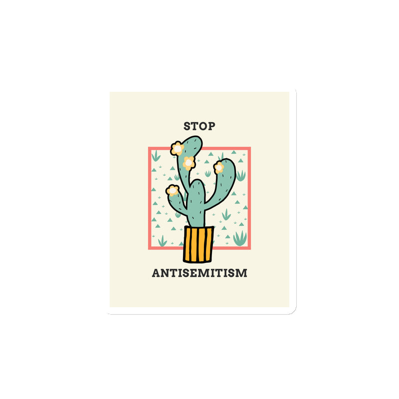 Stop Antisemitism | Plants & Flowers Edition | Die-Cut Magnet